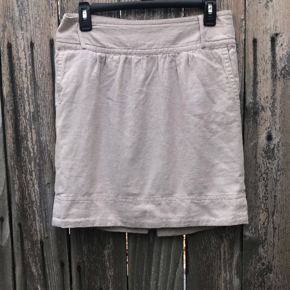 Banana Republic Khaki Linen Skirt